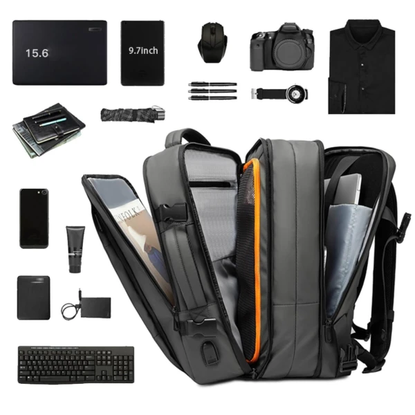 Σακίδιο Πλάτης Bange 1908 Laptop 17.3'' Ανθρακί ΣΑΚΙΔΙΑ ΠΛΑΤΗΣ