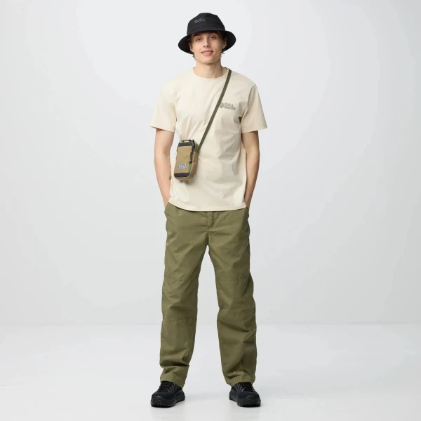 Τσαντάκι Ώμου Fjallraven Vardag Pocket Small 23200338- 354-22 Poppy Pink-Khaki Dust