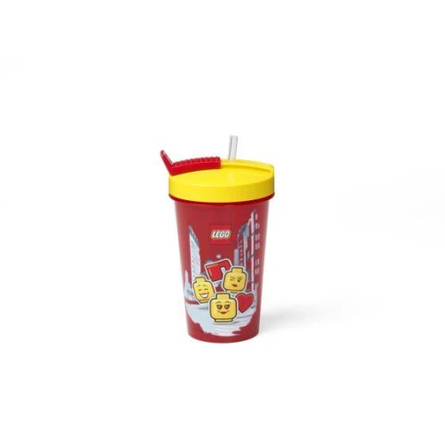 Ποτήρι Lego Iconic Girl Με Καλαμάκι 0.5L 246868