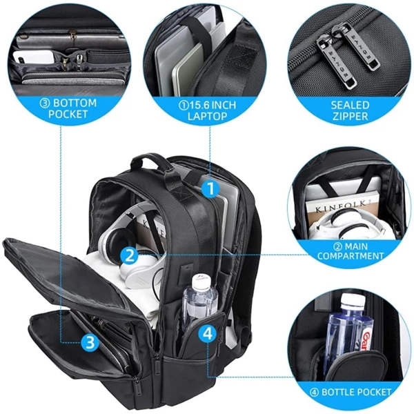 Σακίδιο Πλάτης Bange 2603 Laptop 17.3'' Μαύρο