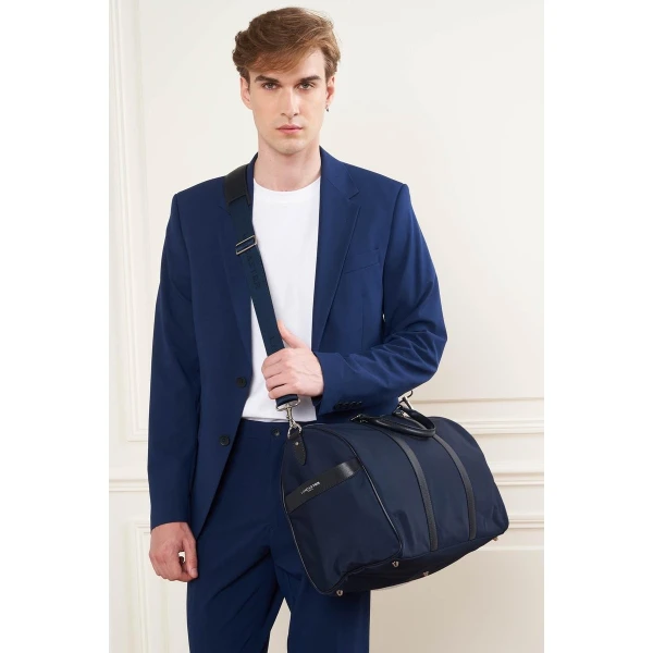Σακβουαγιάζ Lancaster Basic Metropole Wekender Bag 304-43 Bleufonc