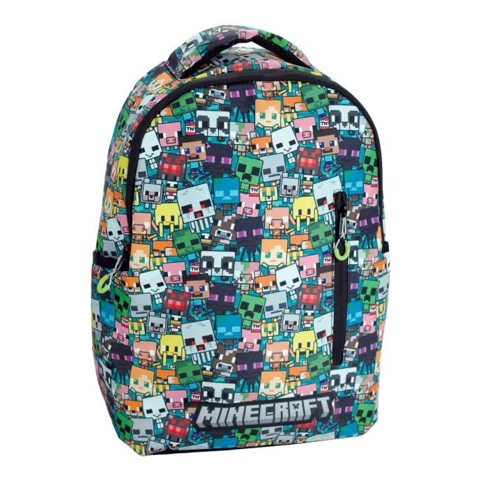 Σακίδιο Πλάτης Δημοτικού Οβαλ Sport Gim 316-04032 Minecraft Chibi