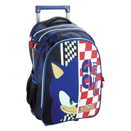 Σακίδιο πλάτης - Τροχήλατο Δημοτικού Gim 334-89074 Sonic Classic