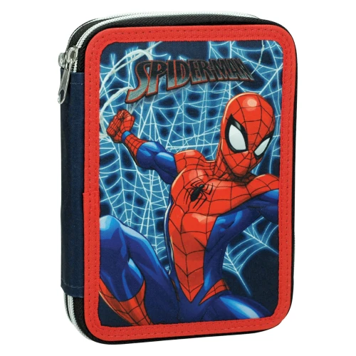 Κασετίνα (Γεμάτη) διπλή Gim337-10100 Spiderman Frame