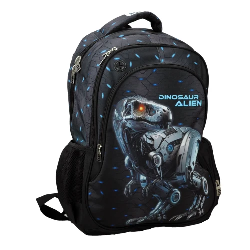 Σακίδιο Πλάτης Δημοτικού Back Me Up 357-27031 Dinosaur Alien