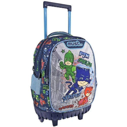 Σακίδιο πλάτης - Τροχήλατο Δημοτικού PJ Masks Anyone Can Be Hero 484276