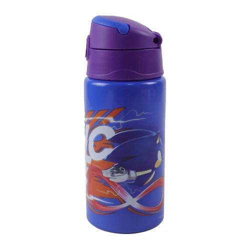 Παγούρι ανοξείδωτο με καλαμάκι 500ml Gim 572-52248 Sonic Prime