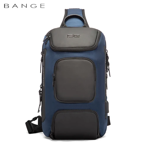 Τσάντα Ώμου Διαγώνια Bange Crossbody 7086 Μπλε