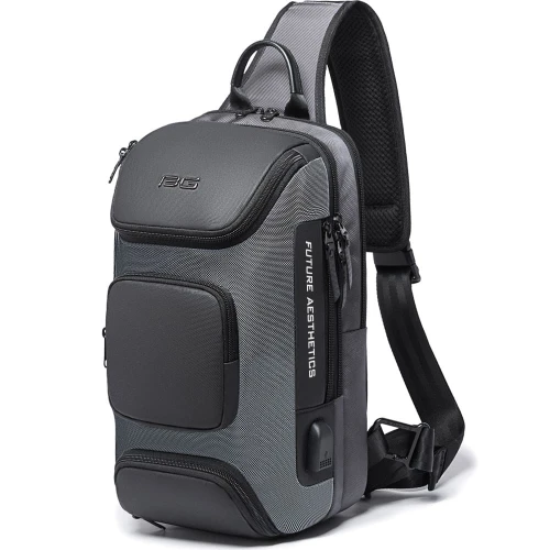 Τσάντα Ώμου Διαγώνια Bange Crossbody 7086 Ανθρακί
