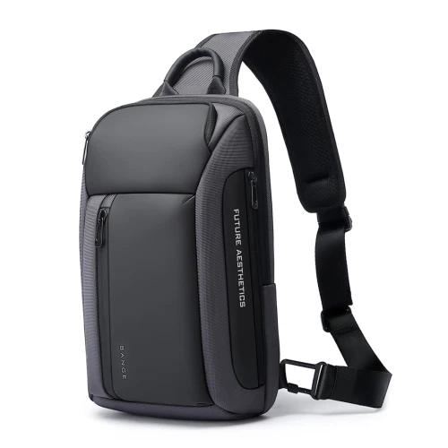 Τσάντα Ώμου Διαγώνια Bange Crossbody 7566 Ανθρακί