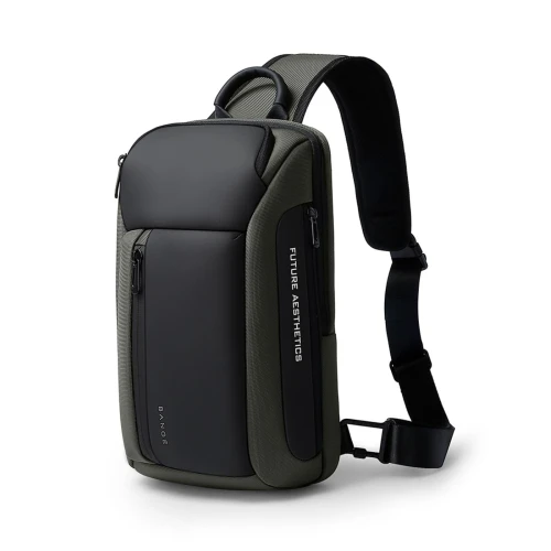 Τσάντα Ώμου Διαγώνια Bange Crossbody 7566 Χακί