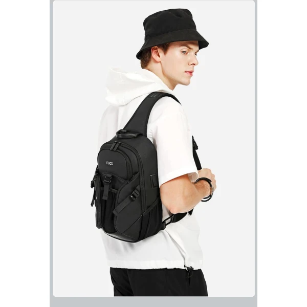 Τσάντα Ώμου Διαγώνια Bange Crossbody 77120 μαύρο ΤΣΑΝΤΕΣ & ΠΟΡΤΟΦΟΛΙΑ