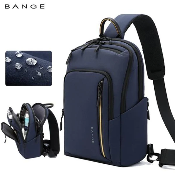 Τσάντα Ώμου Διαγώνια Bange Crossbody 7868 Μπλέ
