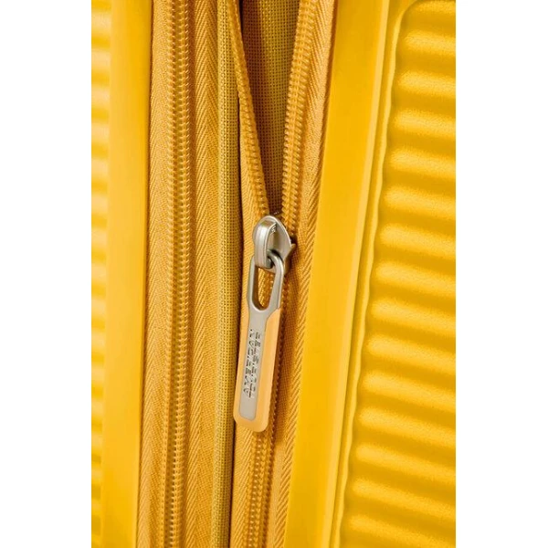 Βαλίτσα Καμπίνας Σκληρή American Tourister Soundbox Spinner 55cm Exp 88472-1371 Golden Yellow ΒΑΛΙΤΣΕΣ & ΣΑΚΟΙ ΤΑΞΙΔΙΟΥ