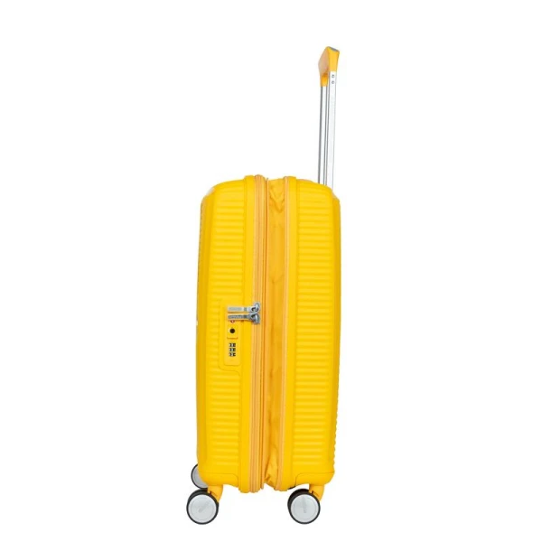 Βαλίτσα Καμπίνας Σκληρή American Tourister Soundbox Spinner 55cm Exp 88472-1371 Golden Yellow ΒΑΛΙΤΣΕΣ & ΣΑΚΟΙ ΤΑΞΙΔΙΟΥ
