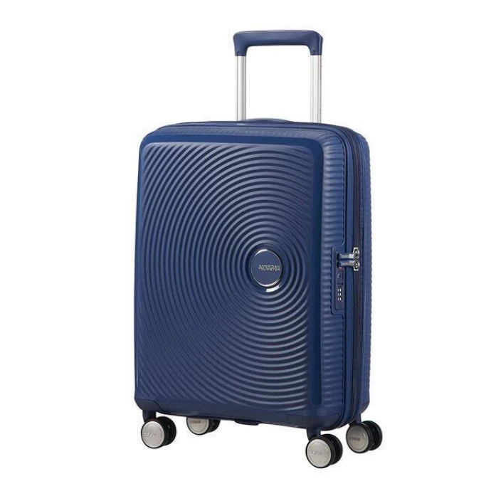 Βαλίτσα Καμπίνας Σκληρή American Tourister Soundbox Spinner 55cm Exp 88472-1552 Midnight Navy ΒΑΛΙΤΣΕΣ & ΣΑΚΟΙ ΤΑΞΙΔΙΟΥ