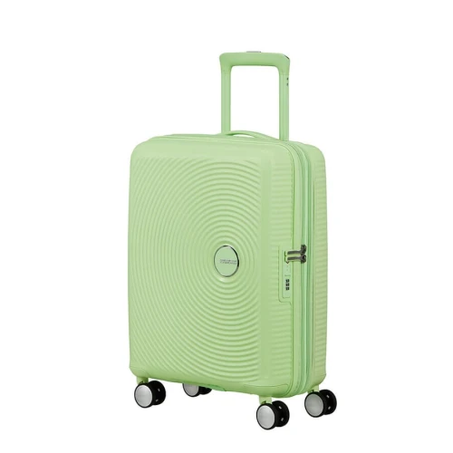 Βαλίτσα Καμπίνας Σκληρή Επεκτεινόμενη American Tourister Soundbox |55x40x20/23cm| PP Kiwi Green