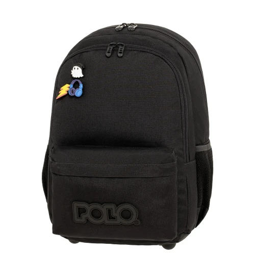 Σακίδιο Πλάτης  POLO Pins 901059-2000 Μαύρο