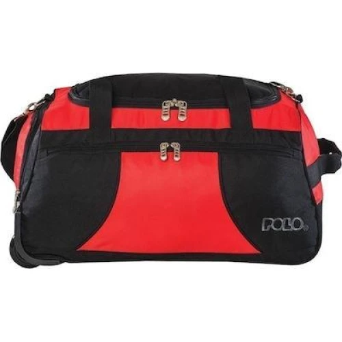 Τροχήλατος Σάκος Ταξιδίου - Χειραποσκευή Polo Amstrerdam 40lt Κόκκινο- Μαύρο