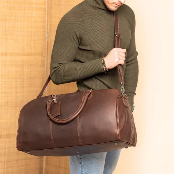 Δερμάτινος Σάκος Ταξιδίου The Chesterfield Brand William C20.000401 Brown