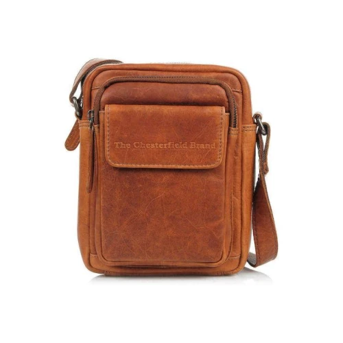 Τσάντα 'Ωμου Δερμάτινη The Chesterfield Brand Jeff C48.071431 Cognac