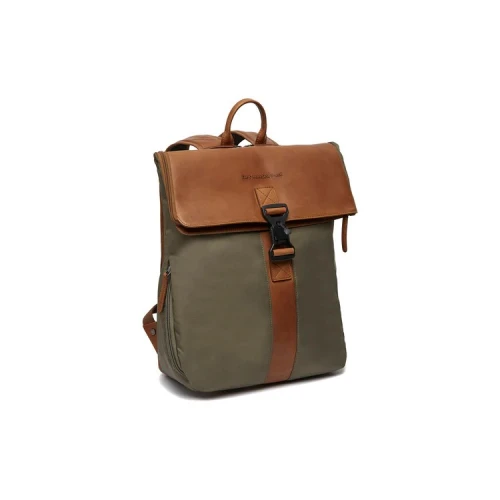 Σακίδιο Πλάτης Δερμά- Υφασμα The Chesterfield Brand Trondheim C58.050202 Olive Green