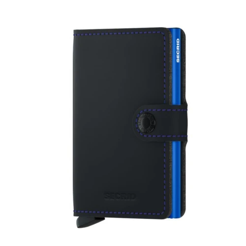 Πορτοφόλι - Καρτοθήκη Secrid Miniwallet Matte Black - Blue