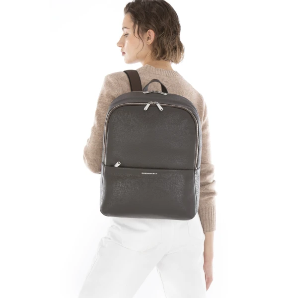 Σακίδιο Πλάτης Δερμάτινο Mandarina Duck Mellow Urban Large Backpack P10MWT01 Mole ΣΑΚΙΔΙΑ ΠΛΑΤΗΣ