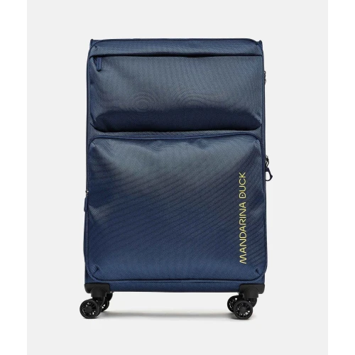 Βαλίτσα Μεγάλη Επεκτεινόμενη Μαλακή Mandarina Duck Zephyr P10OTV04 Spinner 78cm Dress Blue