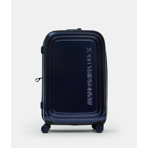 Βαλίτσα Μεσαία Σκληρή Exp Mandarina Duck Logoduck+ Metal P10OUV32 Spinner 69x45x30cm Blue Indigo