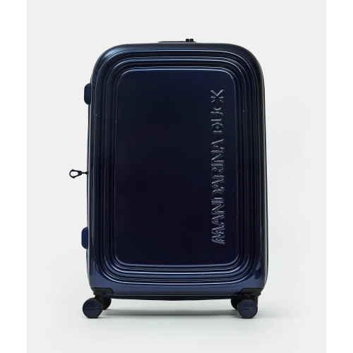 Βαλίτσα Μεγάλη Σκληρή Επεκτεινόμεvη Mandarina Duck Logoduck+ Metal P10OUV33 Spinner 75cm Blue Indigo