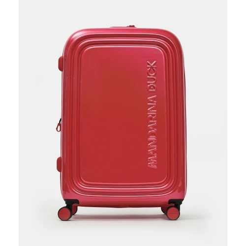 Βαλίτσα Μεγάλη Σκληρή Επεκτεινόμεvη Mandarina Duck Logoduck+ Metal P10OUV33 Spinner 75cm Raspberry