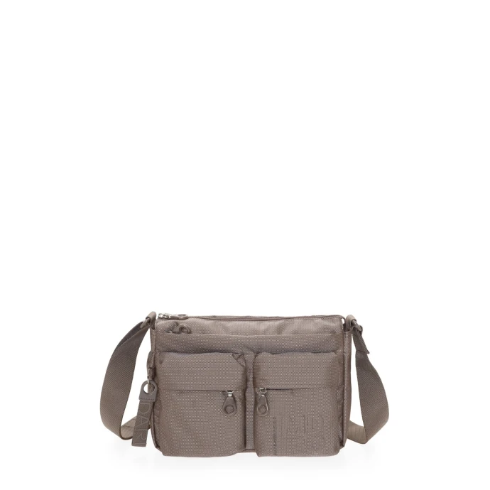 Τσάντα Ώμου Mandarina Duck MD20 Multipockets Crossbody Bag P10QMTX5-09K Taupe