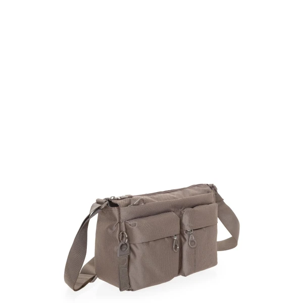 Τσάντα Ώμου Mandarina Duck MD20 Multipockets Crossbody Bag P10QMTX5-09K Taupe