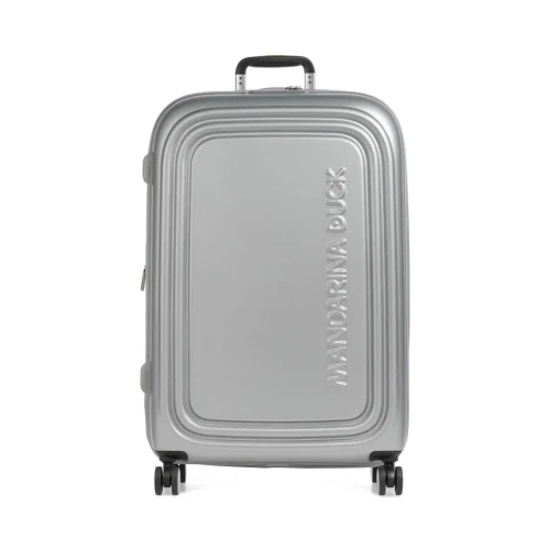 Βαλίτσα Μεγάλη Σκληρή Επεκτεινόμεvη Mandarina Duck P10SZV33 Spinner 75cm Silver