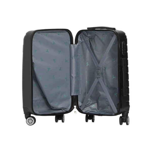 Βαλίτσα Καμπίνας Σκληρή Επεκτεινόμενη Superspace S3-016 (55CM) Black ΒΑΛΙΤΣΕΣ & ΣΑΚΟΙ ΤΑΞΙΔΙΟΥ