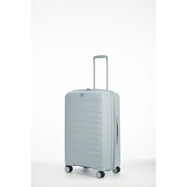 Βαλίτσα Μεσαία Σκληρή Επεκτεινόμενη Verage V24061-M Spinner 67cm Light Blue