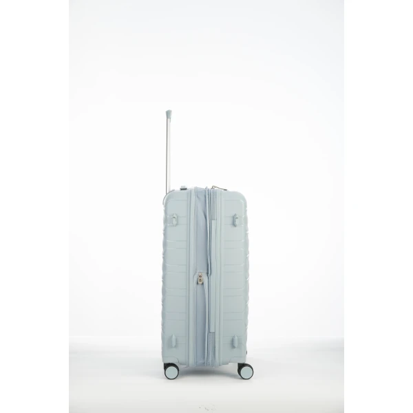 Βαλίτσα Μεσαία Σκληρή Επεκτεινόμενη Verage V24061-M Spinner 67cm Light Blue