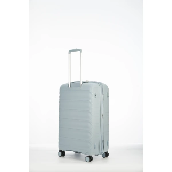 Βαλίτσα Μεσαία Σκληρή Επεκτεινόμενη Verage V24061-M Spinner 67cm Light Blue