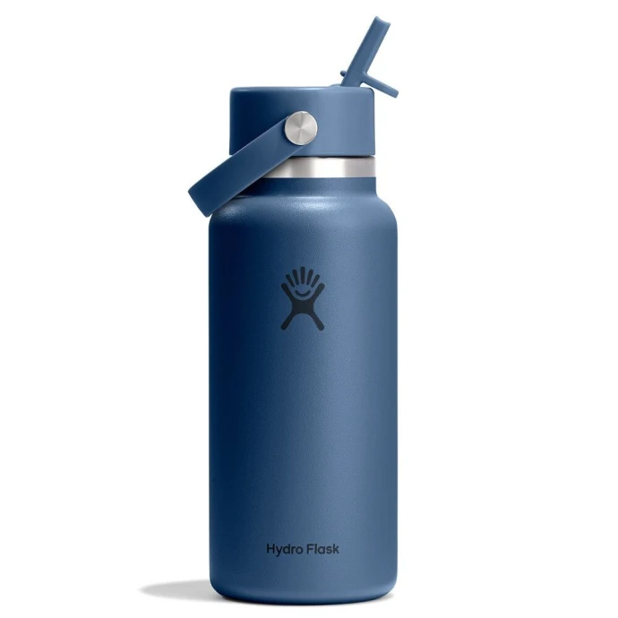 Hydro Flask  Wide Flex Straw Μπουκάλι Θερμός Ανοξείδωτο 946ml Harbor Blue
