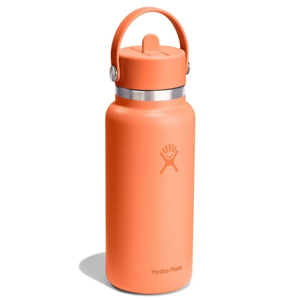 Hydro Flask  Wide Flex Straw Μπουκάλι Θερμός Ανοξείδωτο 946ml Nectar Orange