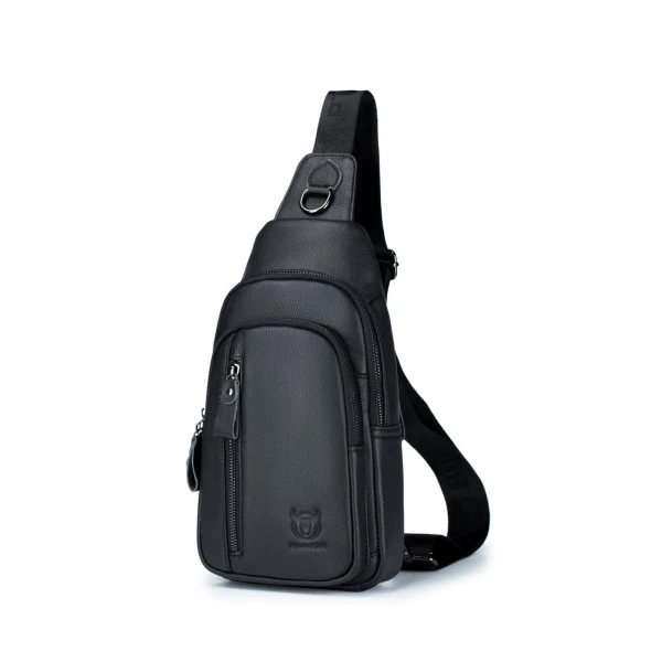 Διαγώνιο Δερμάτινο Τσαντάκι Bull Captain XB100 Μαύρο ΤΣΑΝΤΕΣ & ΠΟΡΤΟΦΟΛΙΑ