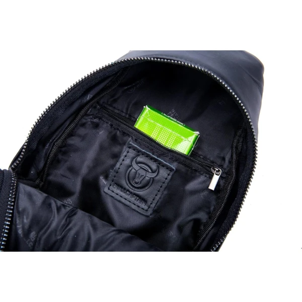 Διαγώνιο Δερμάτινο Τσαντάκι Bull Captain XB126 Μαύρο ΤΣΑΝΤΕΣ & ΠΟΡΤΟΦΟΛΙΑ