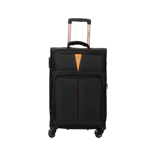 Βαλίτσα Μεσαία Μαλακή Επεκτεινόμενη Diplomat Venice 68x43x30/34cm Μαύρο